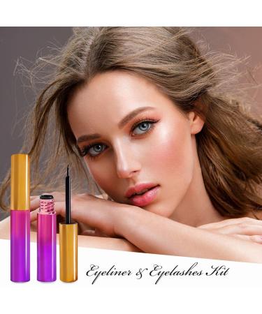 Magnetic Eyelashes with Eyeliner Kit - 5 Reusable Natural Looking Lashes - No Glue Needed - Buy Online on SooperMarket.com
