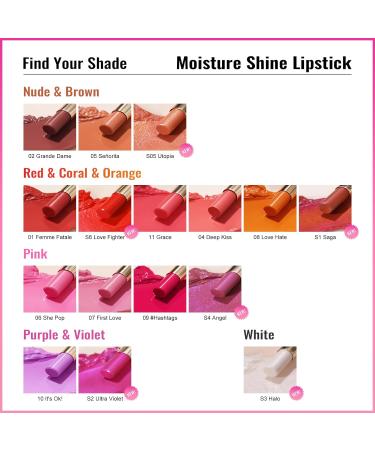 Oulac 2-in-1 Lipstick & Lip Balm - Juicy Shiny Lip Care for Smooth Hydrated Lips | Vegan Plummy Terracotta - Buy Online on SooperMarket.com