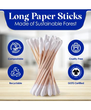 2-Pack 500 Count Q-tip Cotton Swabs - Soft & Firm Buds for Hygiene & Beauty Care - Includes 2 Peaknip Holders - Buy Online on SooperMarket.com