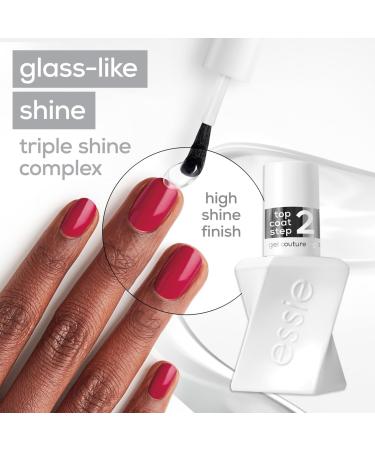 Essie Gel-Like Nail Polish Lasts Up To 15 Days With Flex.e Gel Technology No Chipping Glass-Like Shine Vegan Formula Gel Couture Shiny Top Coat 13.5 ml Gel Top Coat - Buy Online on SooperMarket.com