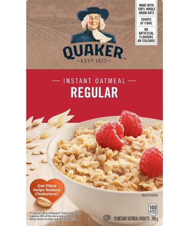 Quaker Regular Instant Oatmeal Multi-Pack 10 Packets 280g (Pack of 12) - Buy Online on SooperMarket.com
