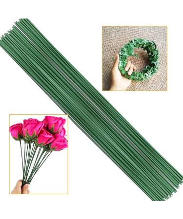 200 Pcs Floral Stem Wire 16 Inch 22 Gauge Dark Green Bouquet Stem for Flower Arrangements DIY Crafts Flower Making Supplies - Buy Online on SooperMarket.com