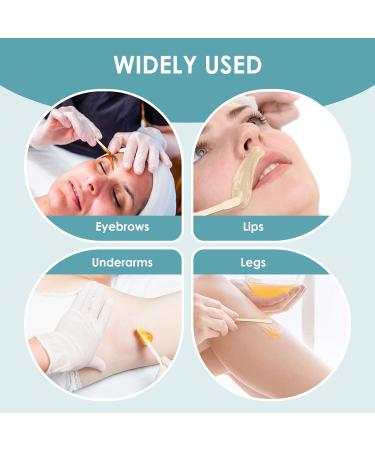 200 Wooden Sticks Set | Disposable Spatula for Eyebrows Lips & Face | Essential Makeup & Waxing Accessories - Buy Online on SooperMarket.com