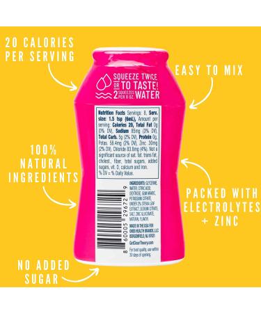 Clear Theory Water Flavoring Drops with Electrolytes - Water Enhancer 4 Pack, Watermelon Berry Flavor, Hydration for Kids, Vegan, Gluten Free, Low Calorie - 1.62 Fl Oz Bottles - Buy Online on SooperMarket.com