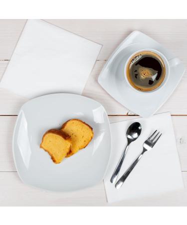 HEKU 100 White Napkins - 3-Layer 33x33cm | Highly Absorbent & Stylish | Perfect for Events & Gastronomy | Practical 5-Pack - Buy Online on SooperMarket.com