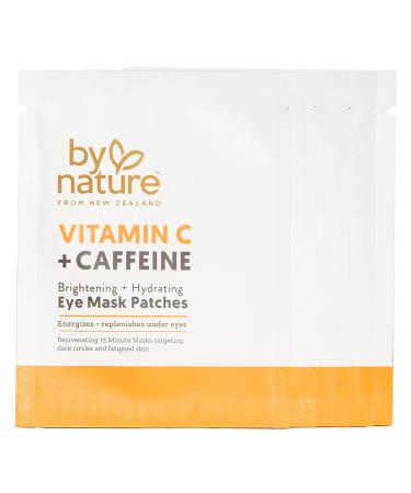 By Nature Vitamin C + Caffeine Under Eye Mask Patches - Brightening & Hydrating - 5 Pairs - Buy Online on SooperMarket.com