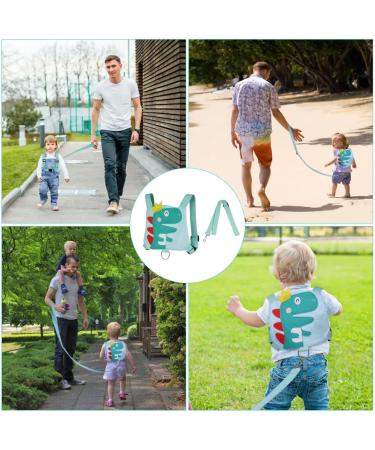 AOMIG Baby Walking Reins and Toddler Safety Harness - Green Dinosaur Safety Leash for Boys and Girls - Buy Online on SooperMarket.com
