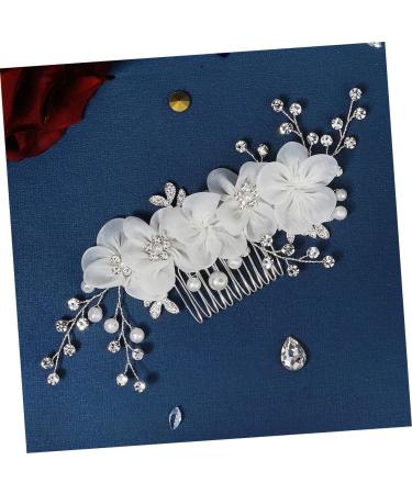 Mikinona Flower Side Hair Comb Girls Hair Accessory Rhinestone Headpiece Hair Jewels for Women Rhinestone Hair Comb Wedding Hair Comb Rhinestones Wedding Dress Bride Hair Piece - Buy Online on SooperMarket.com