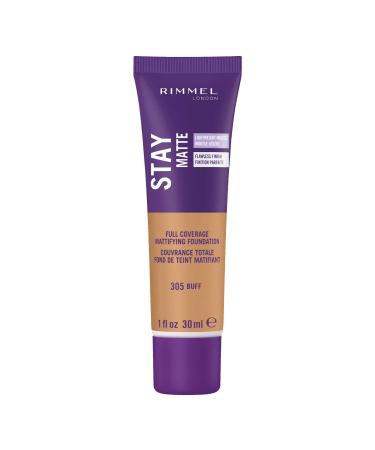 Rimmel London Stay Matte Full Coverage Mattifying Foundation 305 Buff 1 fl oz (30 ml)