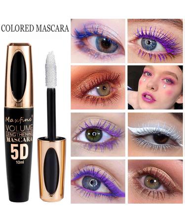 MIESCHER Brown Waterproof Mascara - Long Lasting 5D Silk Fiber Lash Mascara for Volumizing, Lengthening, and Defining Eye Lashes - Buy Online on SooperMarket.com