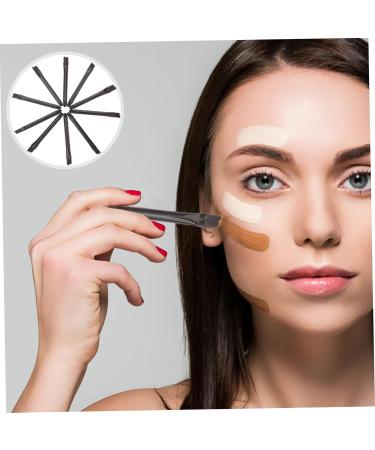 CANIGHT 10 Pcs Eye Shadow Brush Eye Makeup Blush Makeup Brush Dual Sides Eyeshadow Applicator Black Nylon - Buy Online on SooperMarket.com