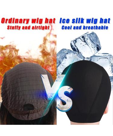 Wig Caps for Wig Making - 6 Pack Stretchable Ice Silk Cooling Dome Caps for Lace Front Wigs - Buy Online on SooperMarket.com