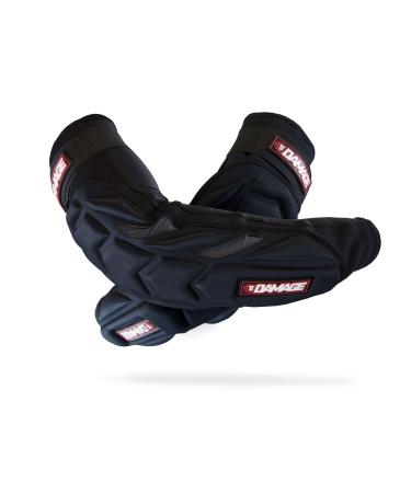 Virtue Paintball Tampa Bay Damage Elbow Pads w/Forearm Protection - Black Small/Medium