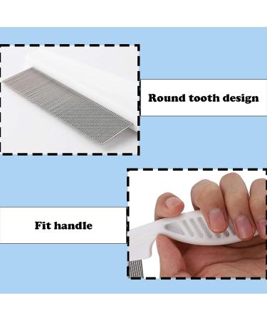 Flea Comb for Dogs 2-piece Set of Dog Fine Toothed Flea Comb Flea Comb for Cats Dogs Lice Combs Fine Tooth Comb Grooming Suitable for Removing Tears Stains from Dogs Fleas Lice - Buy Online on SooperMarket.com