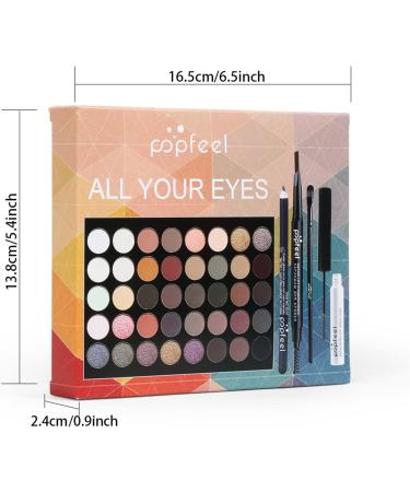 Joyeee All in One Makeup Kit - Perfect Starter Set for Teenage Girls and Beginners - Includes Eyeshadow Palette, Eye Brush, Mascara, Eyebrow Pencil, and Eyeliner Pencil (SET001) - Buy Online on SooperMarket.com