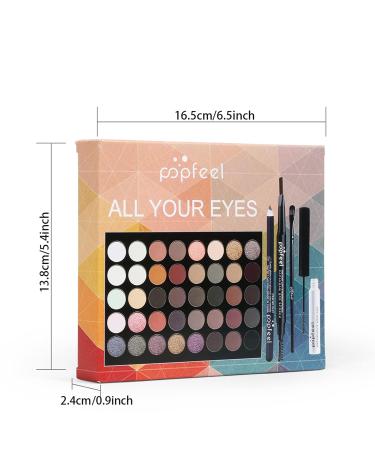 FantasyDay Multifunctional Makeup Gift Set | Complete Makeup Kit for Face Eyes & Lips - Eyeshadow Palette Lipstick Rouge Mascara & Brushes (NF003) - Buy Online on SooperMarket.com