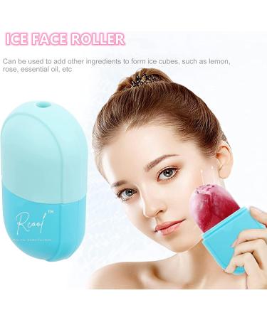 Rcool Ice Face Roller & Gua Sha - Premium Facial Massager for Youthful Skin Reduce Fine Lines Shrink Pores & Acne - Blue Ice Roller for Face & Eyes - Buy Online on SooperMarket.com