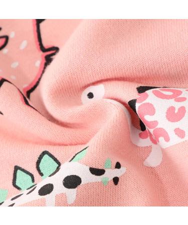 Girls Dinosaur Sweatshirt | Kids Cotton Top | Long Sleeve Pullover | Toddler Clothes | Age 1-12 Years - Buy Online on SooperMarket.com