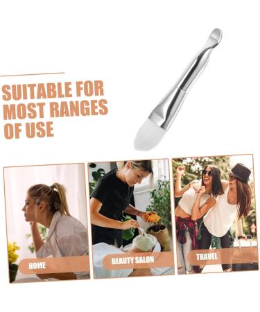 FOMIYES Double-headed Facial Treatment Brush Facial Mask Brush Skin Care Tool Facial Mask Applicator Facial Mud Mask Brush Mask Spoon Women Mud Mask Brush Mud Mask Applicator Cream Spoon 13.70X2.50X1.50CM Silver - Buy Online on SooperMarket.com