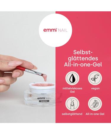 Emmi Nail Studioline 1-Phase Gel | LED UV All-in-One Gel | Vegan Self-Smoothing Primer Structure & Sealing | 15ml - Perfect for International Shipping - Buy Online on SooperMarket.com
