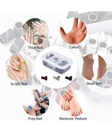 Wisebom 75 Piece Sanding Sleeve Set Accessories Sanding Caps 80/120/180GRIT Sanding Sleeves for Manicure Nail Design Pedicure Nail Art for Precise Sanding and Polishing - Buy Online on SooperMarket.com