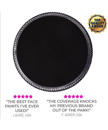 Blue Squid PRO Face Paint - Classic Black 30gm | Water Activated Face & Body Paint for Adults & Kids - Halloween Makeup Kit | Non-Toxic & Easy to Apply - Buy Online on SooperMarket.com