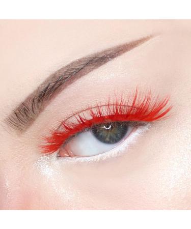 Kara Beauty Red Colored Fabulashes - 3D Faux Mink Synthetic Strip Lashes for International Shipping - Buy Online on SooperMarket.com
