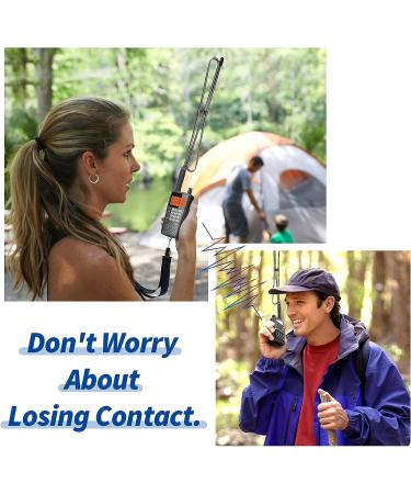 Bingfu Dual Band VHF UHF 136-520MHz Foldable CS Tactical Antenna for Handheld Ham Radio - Compatible with Kenwood, Wouxun, Baofeng, UV-5R, UV-82, GT-3 - 42.5 inch SMA Female - Buy Online on SooperMarket.com