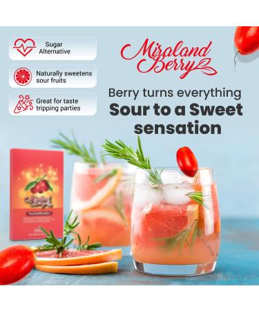 MiralandBerry Freeze Dried Miracle Fruit 10 Whole Premium Berries - Taste Tripping Party Essential, Cut Sugar Intake & Turn Sour Foods Sweet - 0.07oz Pack - Buy Online on SooperMarket.com