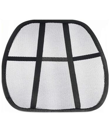 1pc Multi- Backrest pad Mesh Lumbar Support System Cushion| Black Durable Processed
