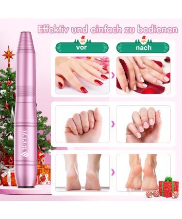 Weyi Nail Miller - 20 000 RPM Electric Nail File & 11-in-1 Manicure Set for Gel & Acrylic Nails | Adjustable Speed | Pink - Buy Online on SooperMarket.com