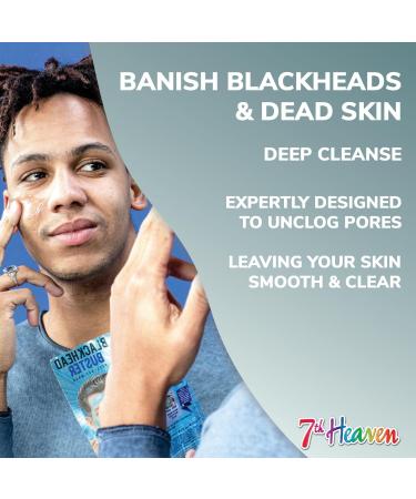 7th Heaven Men's Skin Power Face Mask Set (3 Deep Cleansing Masks & Nose Pore Strips). Clay Mud & Peel Off Face Masks and Blackhead Remover Strips - Genuine 7th Heaven Face Masks Skincare Set for Men - Buy Online on SooperMarket.com