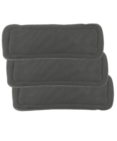 Happy cherry baby diapers Washable reusable baby diaper bamboo fabric diaper deposits set of 3 baby cloth soft fabric 4 sent - black 3 pieces (1 Pack) black