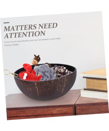 CORHAD Keychain Wood Tray Cereal Container Decor Key Storage Bowl Candy Container Salad Bowl Vietnam Fruit medium Silver - Buy Online on SooperMarket.com