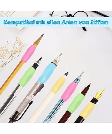 8-Piece Ergonomic Writing Aid Set for Kids | Pencil Grip & Holder for Improved Writing Skills - Buy Online on SooperMarket.com
