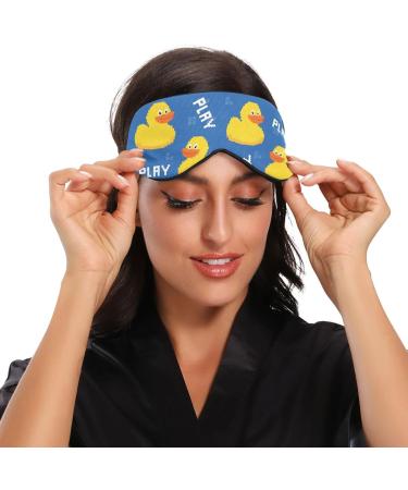Haskirky Light Blocking Eye Mask Breathable and Adjustable Adult Men and Women Travel on Business Trips Yoga Meditation Light Smooth Comfortable Eye Mask Office Deep Sleep Goodies Cool Duck - Buy Online on SooperMarket.com