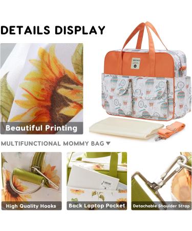 SONARIN Large Capacity Stylish Baby Changing Tote Bag | Waterproof Diaper Satchel with Shoulder Strap & Changing Mat - Balloon Design - Buy Online on SooperMarket.com