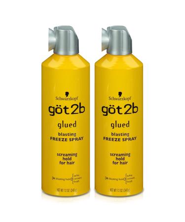Got2B Glued Blasting Freeze Hairspray 12 oz Pack of 2 & Ultra Glued Invincible Styling Gel 2-6 oz Tubes + 1 Travel 1.25 oz Tube Blasting Freeze Spray 12 Fl Oz (Pack of 2) Hairspray + Styling Gel 2 - 6 oz - Buy Online on SooperMarket.com
