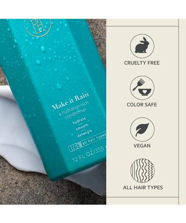 TPH by Taraji Make it Rain Conditioner | Hydrating & Strengthening Formula with Aloe, Avocado Oil, & Moringa Oil | For All Hair Types | Vegan & Sulfate-Free - 12 fl. oz - Buy Online on SooperMarket.com