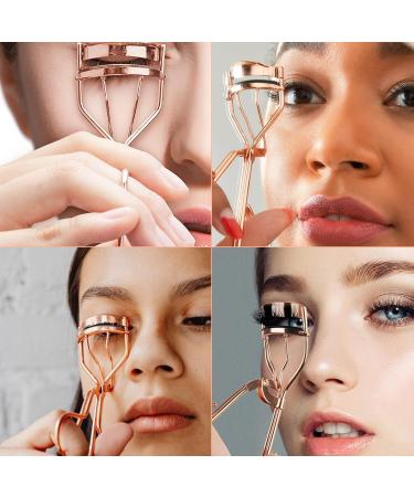 Lash Curler Stainless Steel Eye Lashes Curlers Curl Lash Curler Electroplated Eyelash Curler Fashion Eyelash Curler Makeup Accessory for Women and Girls - Rose Gold - Buy Online on SooperMarket.com