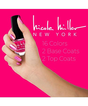Nicole Miller 16 Color Nail Polish Set | Long Lasting Bright Colors + Base & Top Coats for Women & Teens - Shop Internationally - Buy Online on SooperMarket.com