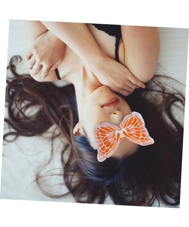 Healeved Ice Butterfly Eye Mask - Silk Gel Sleep Mask for Cooling and Comfort - Orange - Buy Online on SooperMarket.com