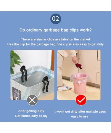 4pcs Magnetic Trash Bag Clips Adjustable Kitchen Garbage Rubber Band The Strong Magnetic Buckle Ensures The Trash Can Liner Stays in Place with All Types of Trash Cans and Garbage Bags - Buy Online on SooperMarket.com