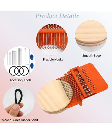 Darning Mini Loom Machine - Upgrade 14 Hooks Speedweve Style Weave Tool for Beginners - Wooden Household Mending Loom for Repairing Clothes and DIY Weaving Arts - Buy Online on SooperMarket.com
