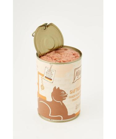 Mjamjam Premium Wet Cat Food - Culinary Deer & Turkey with Fresh Cranberries | Pure Meat Enjoyment 400g (6 Pack) - Buy Online on SooperMarket.com