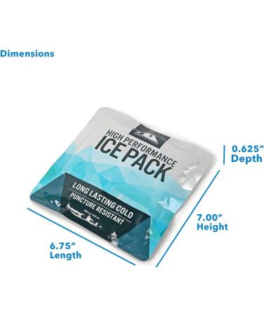 Arctic Zone High Performance Ice Pack Set of 2 - 250g for Lunch Boxes, Bags, Coolers - Buy Online on SooperMarket.com