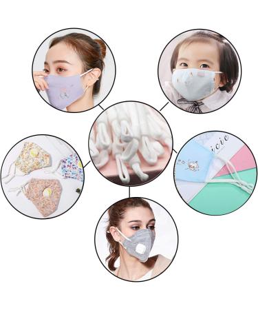 60pcs Flat Adjustable Elastic Ear Loops for Face Masks with Silicone Cord Lock - 4.92L x 1/5W - Buy Online on SooperMarket.com