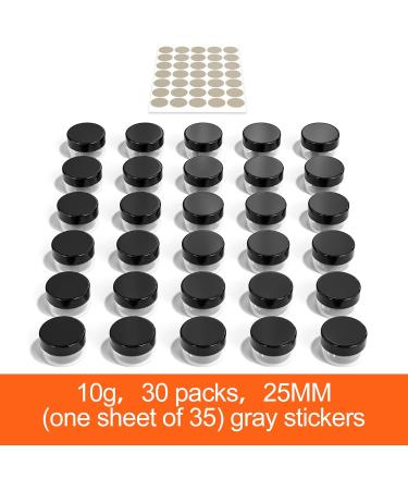 Newans 30-Piece Clear Jars with Screw Caps - Ideal for Make-up Creams & Lotions - Transparent 10G10ml Containers with Stickers - Buy Online on SooperMarket.com