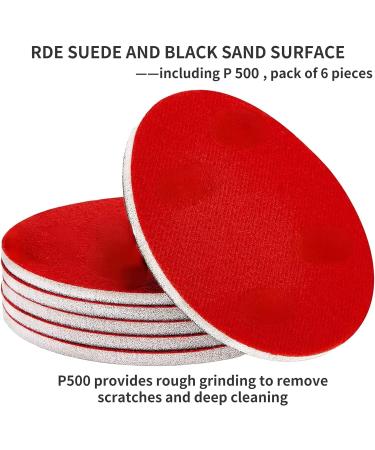 RUNRAYAY Round Bowling Sanding Pad Resurfacing Polishing Kit - 500 Grit (6PCS/12PCS) | Bowling Ball Cleaning Set - Buy Online on SooperMarket.com