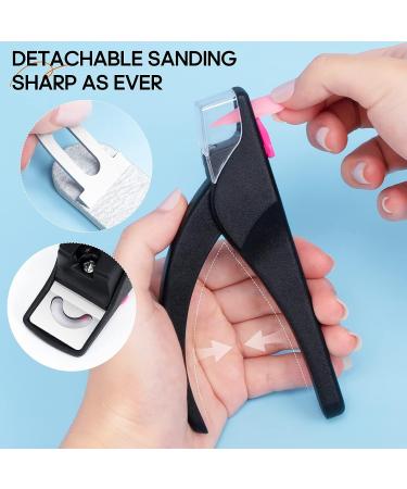 AORAEM Adjustable Nail Clippers & File - False Nail Cutter Tool for Extensions - Home DIY Black - Buy Online on SooperMarket.com